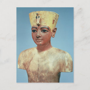Carte Postale Dummy' du jeune Toutankhamon portant