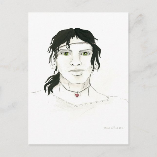 Carte postale d'un homme indien (Devant)