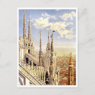 Carte postale d'une ancienne affiche de voyage en 