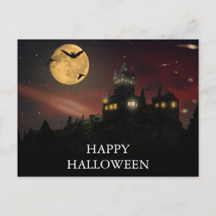 Carte postale d'une nuit effrayante d'Halloween av