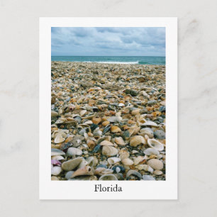 Carte postale d'une plage de Floride, USA avec des