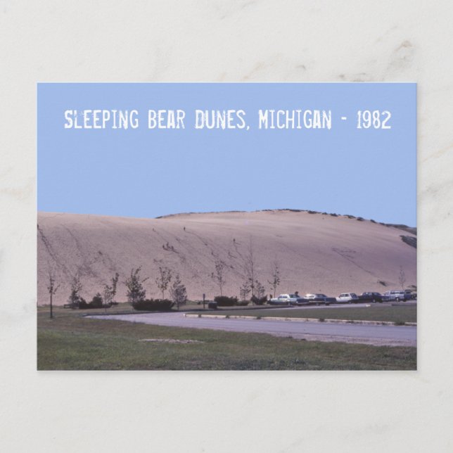Carte postale Dunes de l'ours couchage Michigan Du (Devant)