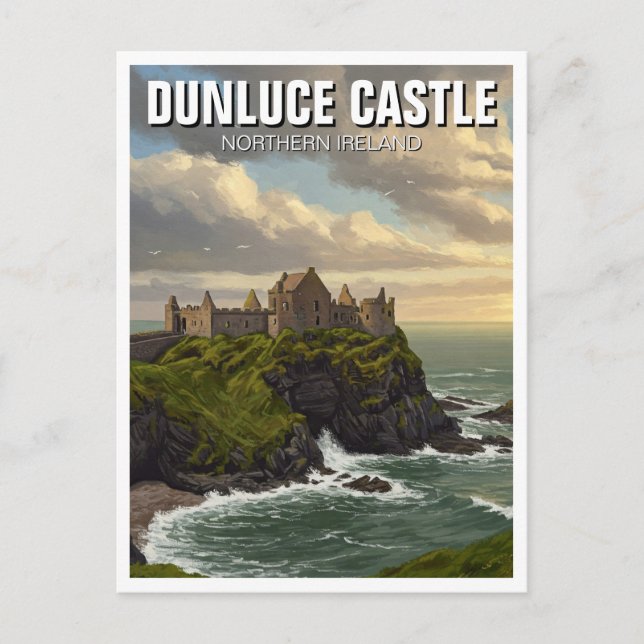 Carte Postale Dunluce Castle Irlande du Nord Voyage (Devant)
