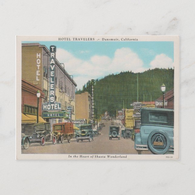 Carte Postale Dunsmuir California Vintage (Devant)
