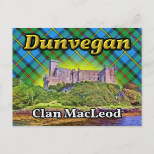 Carte Postale Dunvegan Castle Clan MacLeod Isle of Skye Scotland