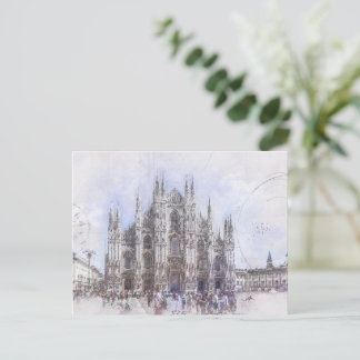 Carte Postale Duomo di Milano Italie