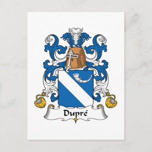 Carte Postale Dupre Family Crest