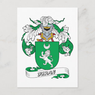 Carte Postale Duran Family Crest