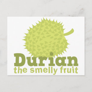 Carte Postale Durian le fruit malodorant