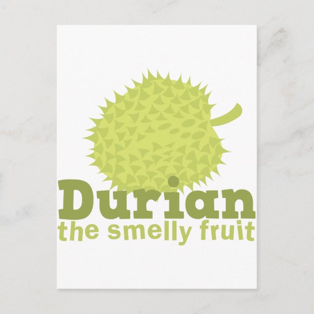 Carte Postale Durian le fruit malodorant (Devant)