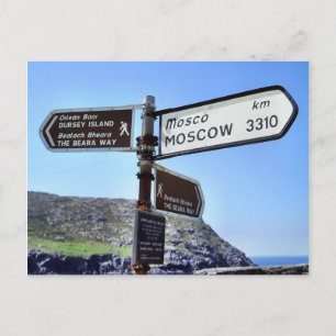 Carte postale Dursey Island to Moscow