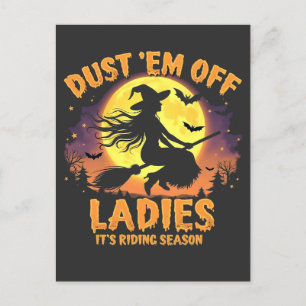 Carte Postale Dust Em Off Ladies C'est la saison d'équitation Ha
