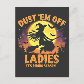 Carte Postale Dust Em Off Ladies C'est la saison d'équitation Ha
