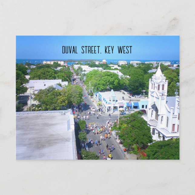 Carte Postale Duval Street, Key West Florida (Devant)
