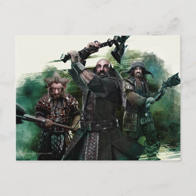 Carte Postale Dwalin, Nori et Bofur Graphic (Devant)