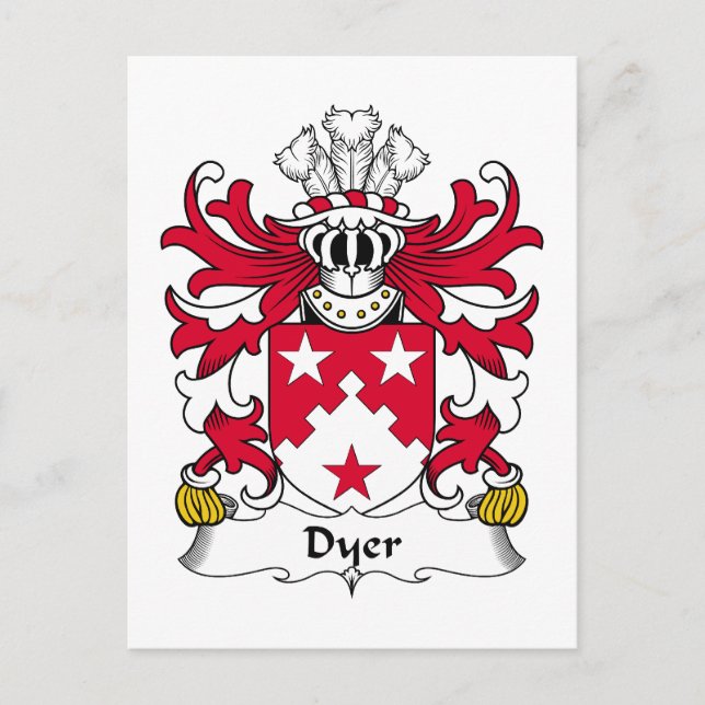 Carte Postale Dyer Family Crest (Devant)