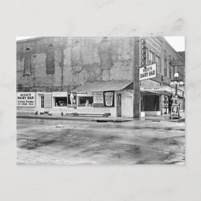 Carte Postale Dyersburg Tennessee Reeds Dairy Bar (Devant)