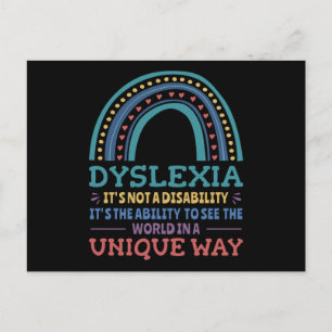 Carte Postale Dyslexia