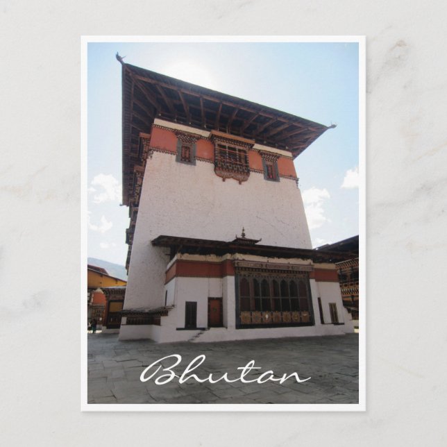 Carte Postale dzong tower bhutan (Devant)