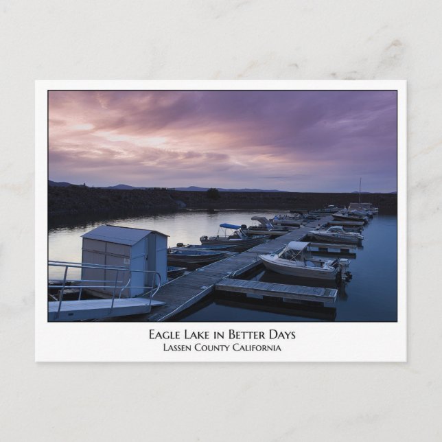 Carte Postale Eagle Lake in Better Days (Devant)