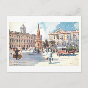 Carte Postale Eagle Street vintage, Brisbane, Queensland