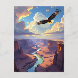 Carte Postale Eagle Themed Keeping in Touch