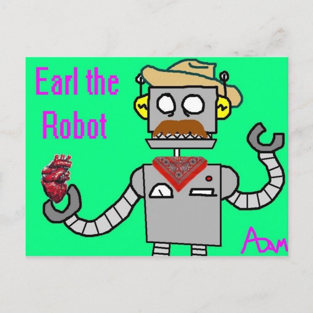 Carte Postale Earl the Robot (Devant)