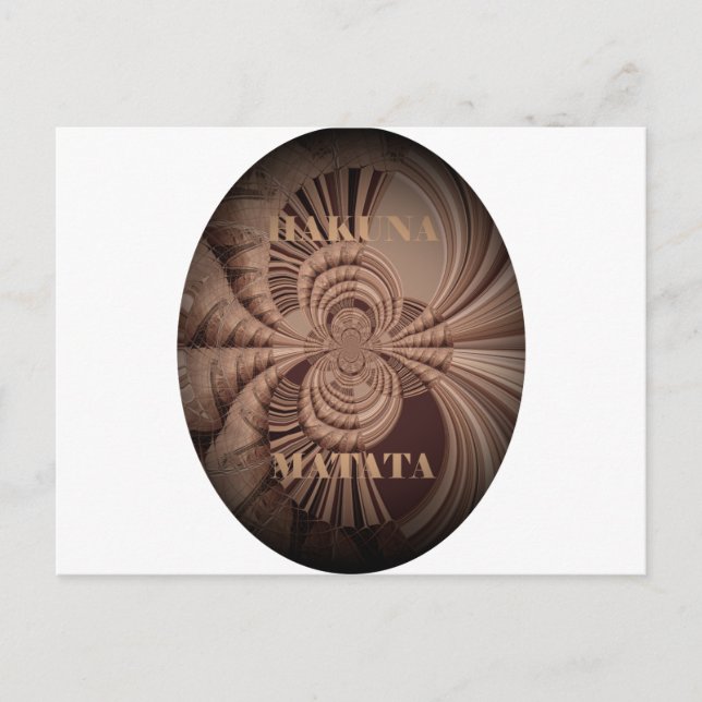 Carte Postale Earthy Hakuna Matata (Devant)