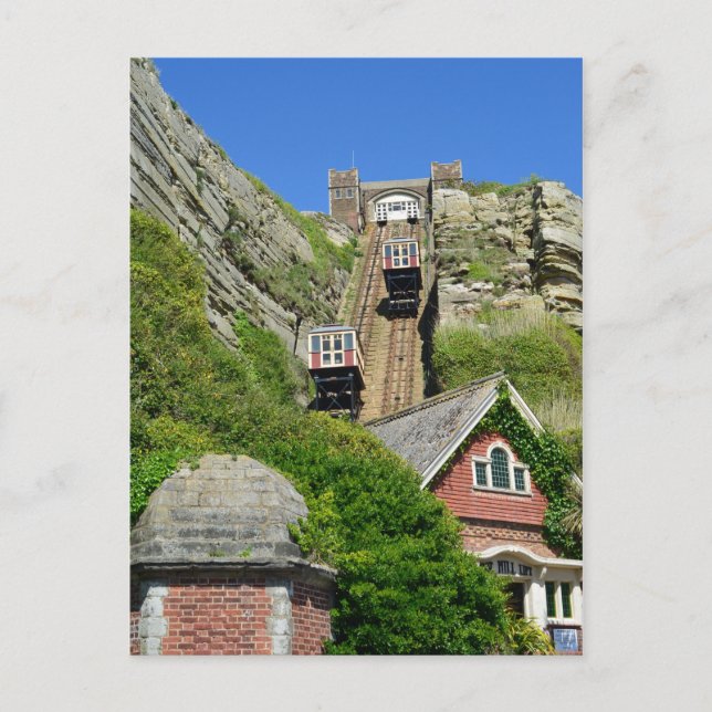 Carte Postale East Hill Lift Hastings Angleterre (Devant)