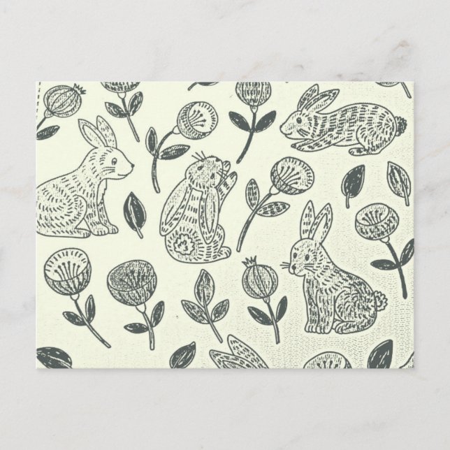 CARTE POSTALE EASTER BUNNY (Devant)