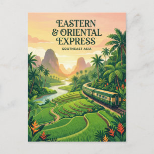 Carte Postale Eastern & Oriental Express (Asie du Sud-Est)