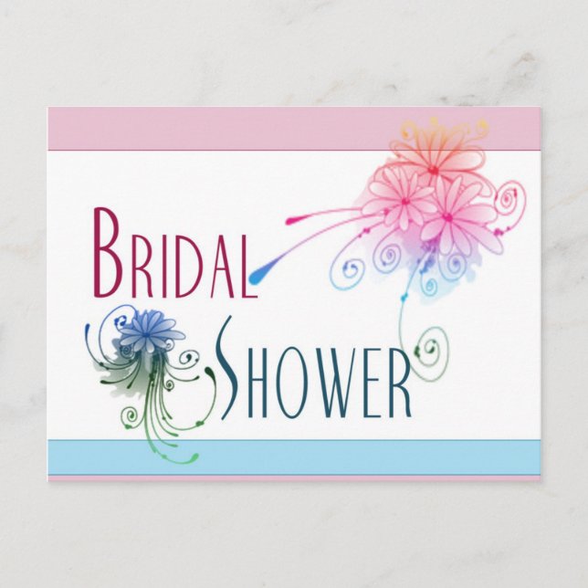 Carte postale Easy Bridal Shower Invitation (Devant)