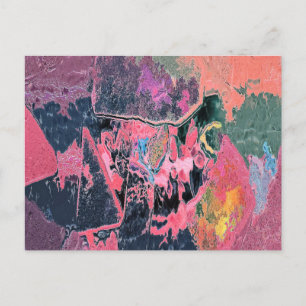 CARTE POSTALE EAU DE FLUX ABSTRAITE