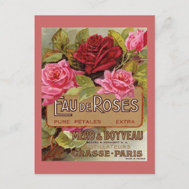Carte Postale Eau De Rose (Devant)