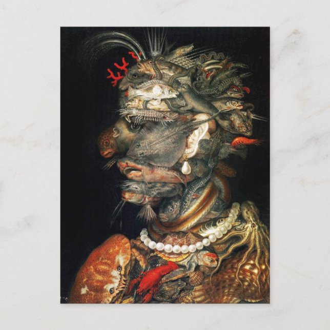 Carte Postale Eau - L'étrange profil d'Arcimboldo (Devant)