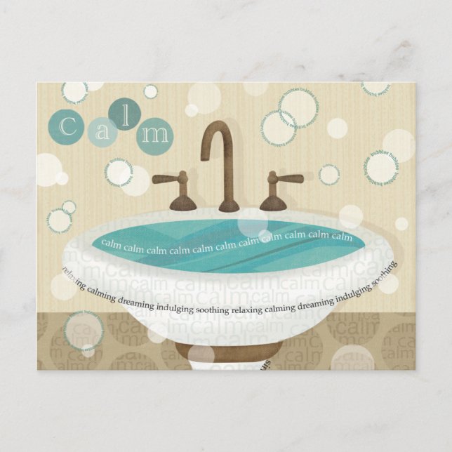 Carte Postale Eau relaxante (Devant)