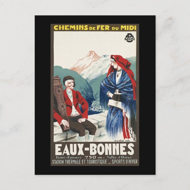 Carte Postale Eaux-Bonnes (Devant)