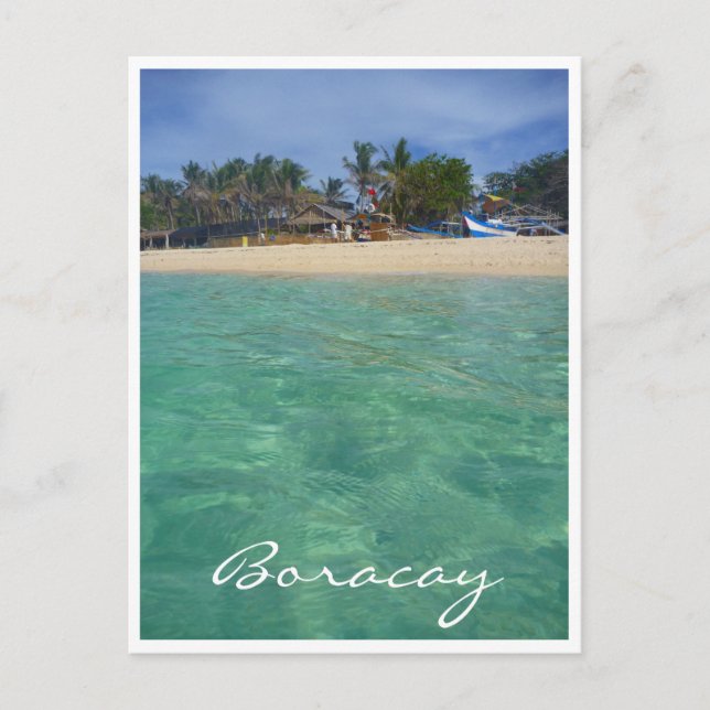 Carte Postale eaux claires boracay (Devant)