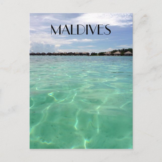 Carte Postale eaux maldives (Devant)