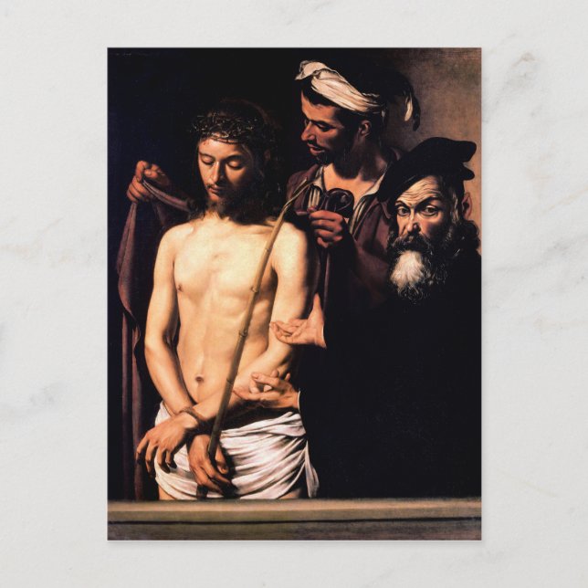 Carte Postale Ecce homo par Caravaggio (1605) (Devant)
