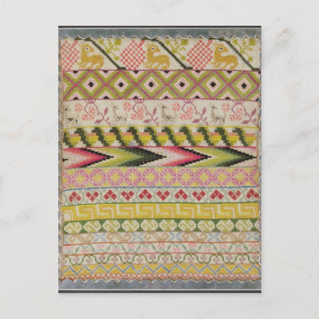 Carte Postale Échantillon de broderie (Devant)