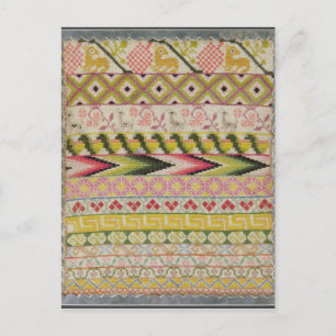 Carte Postale Échantillon de broderie