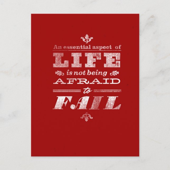 Carte Postale Échec (Devant)