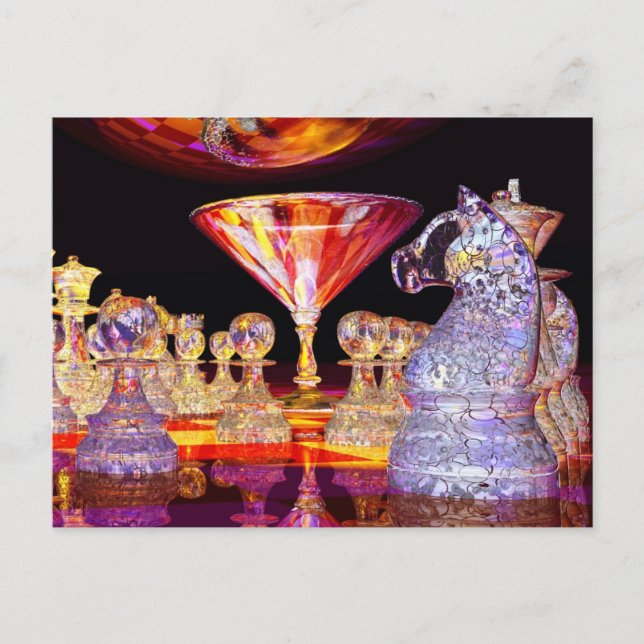 Carte Postale Échecs Martini (Devant)