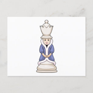 Carte Postale Échecs Queen Chess