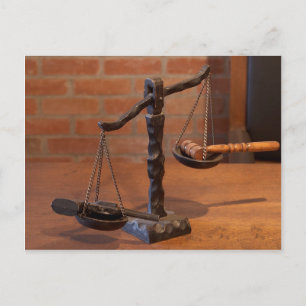 Carte Postale Échelles De Justice