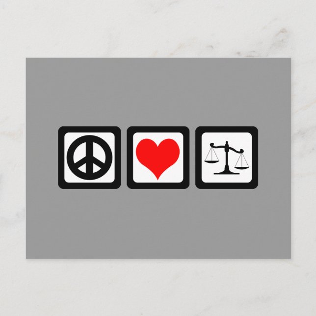 Carte Postale Échelles de justice (Devant)