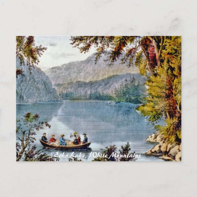Carte Postale Echo Lake : Montagnes Blanches (Devant)