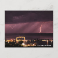 Éclair derrière le pont, Duluth Minnesota