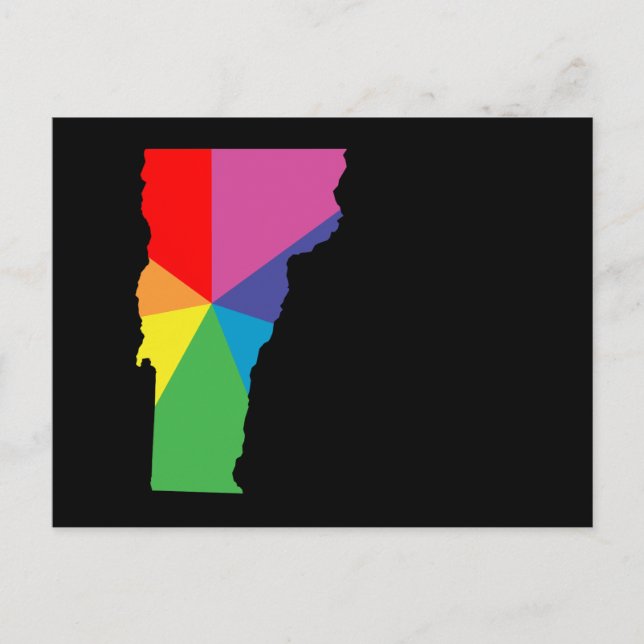 Carte Postale éclatement de la couleur du vermont (Devant)